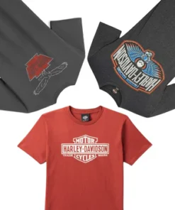 25x HARLEY DAVIDSON T-SHIRTS