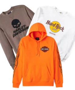 50x HARLEY DAVIDSON/HARD ROCK CAFE SWEATSHIRTS