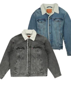 25x LEVI’S LEE WRANGLER DENIM SHERPA JACKETS