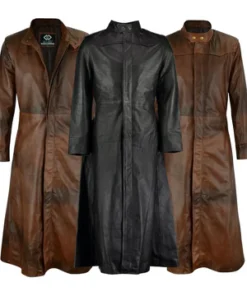 25x LEATHER LONG COATS