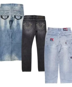50x EMBROIDERED Y2K HIP HOP JEANS
