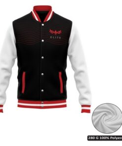 Unisex Sublimation Varsity Jacket w/Satin Inner Lining