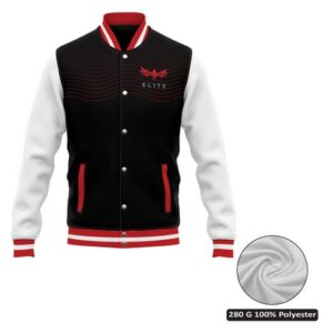 Unisex Sublimation Varsity Jacket w/Satin Inner Lining