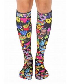 Over the calf sublimated full color Socks, 200 needle