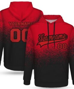 Men's Custom Sublimated Long Sleeve Hooded Sweatshirt With Kangaroo Pocket