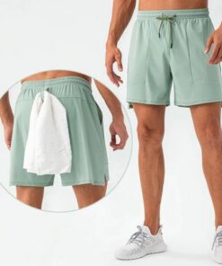 Men's Quick Drying Running Fitness Training Sports Shorts Men